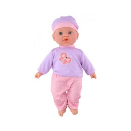 My baby & me - Interactive baby doll 41cm (Violet-pink)