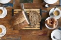 Alpina - Bamboo bread board with crumb tray