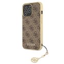 Guess 4G Charms Collection - Case for iPhone 13 Pro (Brown)