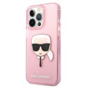 Karl Lagerfeld Karl's Head Glitter - Case for iPhone 13 Pro Max (Pink)