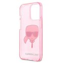 Karl Lagerfeld Karl's Head Glitter - Case for iPhone 13 Pro Max (Pink)