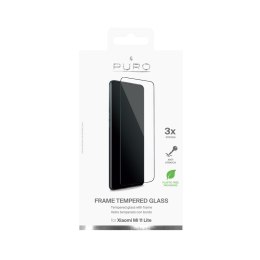 PURO Frame Tempered Glass - Xiaomi Mi 11 LITE Tempered Glass Protective Glass (Black Frame)