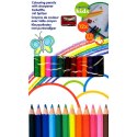 Topwrite - 12pcs pencil crayons set. with a sharpener