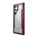 X-Doria Raptic Shield Pro - Case for Samsung Galaxy S22 Ultra 5G (Antimicrobial Protection) (Red)
