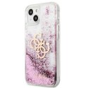 Guess Liquid Glitter 4G Big Logo - Case for iPhone 13 mini (Pink)