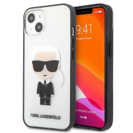 Karl Lagerfeld Ikonik Karl - Case for iPhone 13 mini (Transparent / Black Frame)