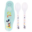 Mickey Mouse - 2 spoon for feeding + case (Cool)