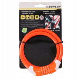 Dunlop - anti-theft bicycle lock with code (orange)