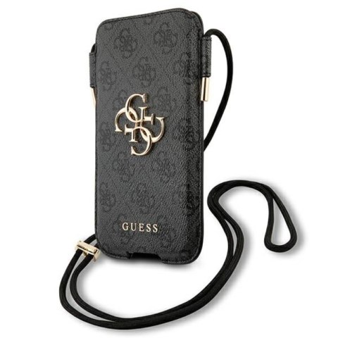 Guess 4G Big Metal Logo Pouch - Phone bag L max 6.7 "(gray)