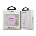 Guess 4G Charms Silicone Case - Case AirPods (Purple)