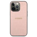 Guess Croco Stamp Lines - Case for iPhone 13 Pro (Pink)