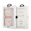 Guess Marble Strap - Case for iPhone 13 Pro Max (Pink)