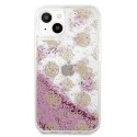 Guess Peony Liquid Glitter - Case for iPhone 13 mini (Pink)