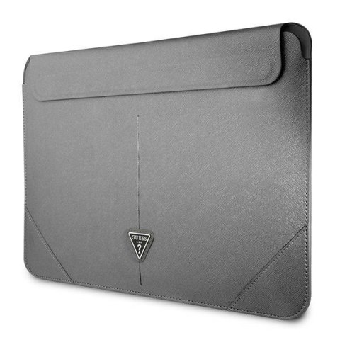 Guess Saffiano Triangle Logo Sleeve - Notebook case 13" / 14" (Silver)