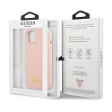 Guess Silicone Script - Case for iPhone 12 / iPhone 12 Pro (pink)