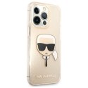 Karl Lagerfeld Karl's Head Glitter - Case for iPhone 13 Pro (Gold)