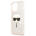 Karl Lagerfeld Karl's Head Glitter - Case for iPhone 13 Pro (Gold)