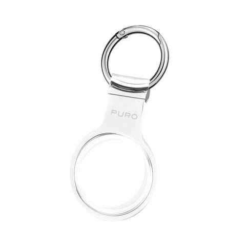 PURO NUDE Case - Silicone Apple AirTag keychain (transparent)