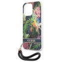 Guess Flower Cord - Cover for iPhone 13 Pro Max (Blue)