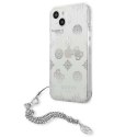 Guess Peony Chain Handle - Case for iPhone 13 mini (Silver)