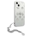 Guess Peony Chain Handle - Case for iPhone 13 mini (Silver)