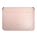 Guess Saffiano Triangle Logo Sleeve - Notebook case 16" (Pink)