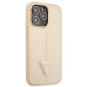 Guess SaffianoTriangle Logo Case - Case for iPhone 13 Pro (beige)