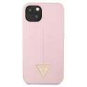 Guess Silicone Triangle Logo - Cover iPhone 13 (Purple)