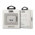 Karl Lagerfeld Choupette Head Glitter - Case for AirPods 3 (Silver)