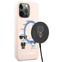 Karl Lagerfeld Slilicone Karl & Choupette Magsafe - Case for iPhone 13 (Pink)