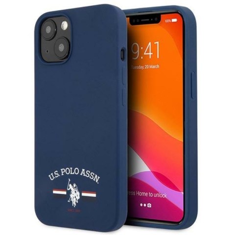 US Polo Assn Silicone Logo - Case for iPhone 13 mini (Navy blue)