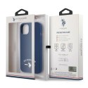 US Polo Assn Silicone Logo - Case for iPhone 13 mini (Navy blue)