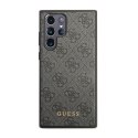 Guess 4G Metal Logo - Case for Samsung Galaxy S23 Ultra (Grey)