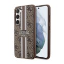 Guess 4G Printed Stripe - Case for Samsung Galaxy S23 (Brown)