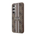 Guess 4G Printed Stripe - Case for Samsung Galaxy S23 (Brown)