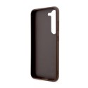 Guess 4G Printed Stripe - Case for Samsung Galaxy S23 (Brown)