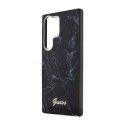 Guess Marble Collection - Case for Samsung Galaxy S23 Ultra (Black)