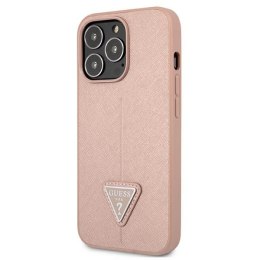 Guess SaffianoTriangle Logo Case - Case for iPhone 13 Pro (pink)