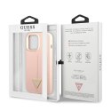 Guess Silicone Triangle Logo - Cover iPhone 13 Pro (Pink)