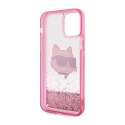 Karl Lagerfeld Liquid Glitter NFT Choupette Head - Case for iPhone 12 / iPhone 12 Pro (Pink)