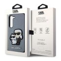 Karl Lagerfeld NFT Saffiano Karl & Choupette - Case for Samsung Galaxy S23+ (Grey)