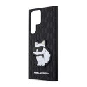 Karl Lagerfeld NFT Saffiano Monogram Choupette - Case for Samsung Galaxy S23 Ultra (Black)