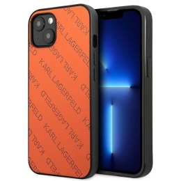 Karl Lagerfeld Perforated Allover - Cover for iPhone 13 (Orange)