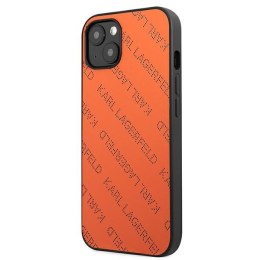 Karl Lagerfeld Perforated Allover - Cover for iPhone 13 (Orange)