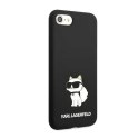 Karl Lagerfeld Silicone NFT Choupette - Case for iPhone SE (2022 / 2020) / 8 / 7 (Black)