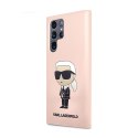 Karl Lagerfeld Silicone NFT Ikonik - Case for Samsung Galaxy S23 Ultra (Pink)