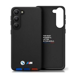 BMW Leather Hot Stamp Tricolor - Case for Samsung Galaxy A54 5G (Black)