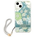 Guess Flower Cord - Cover for iPhone 13 (Green)