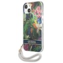 Guess Flower Cord - Cover for iPhone 13 mini (Blue)