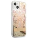 Guess Liquid Glitter Paisley - Cover for iPhone 13 mini (Gold)